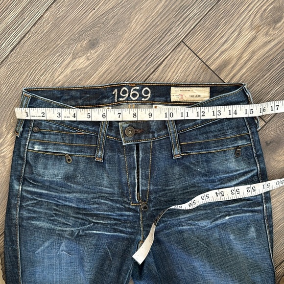 Engineered Dark Blue Denim Jeans size 2 funky cool - Picture 14 of 16